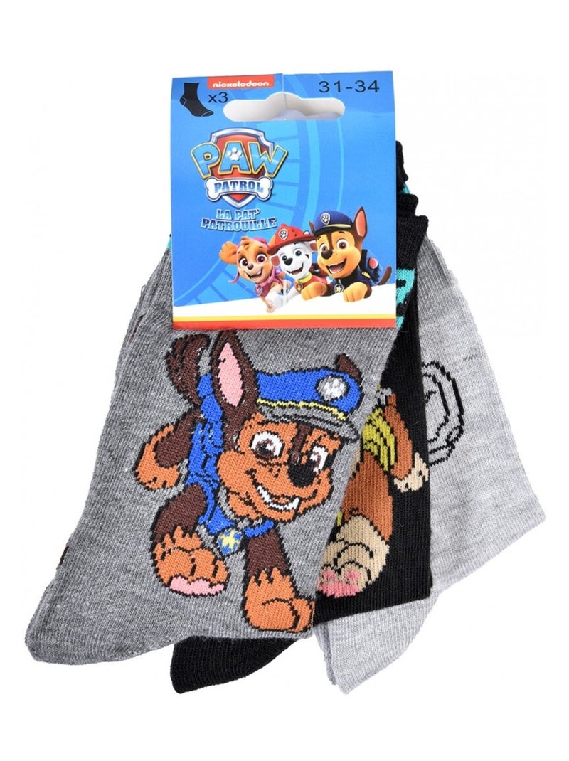 Calzini Pack Bambino PAT PATROUILLE - Confezione da 3 Grigio grigio antracite nero - Kiabi