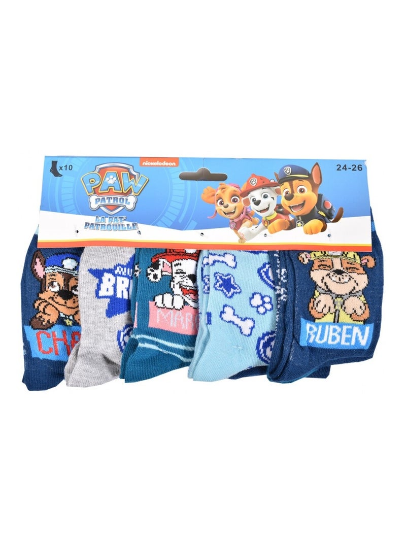 Calzini Pack Bambino PAT PATROUILLE - Confezione da 9 Blu Blu marino Grigio - Kiabi