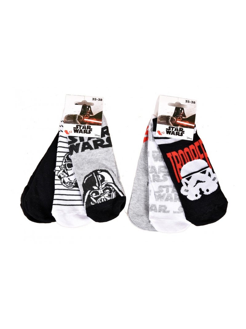 Calzini Pack Bambino STAR WARS - Confezione da 9 Bianco Grigio chiaro Nero - Kiabi