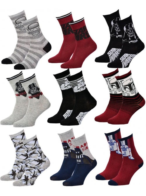 Calzini Pack Bambino STAR WARS - Confezione da 9 - Kiabi