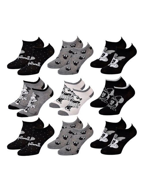 Calzini Pack Donna DISNEY MINNIE Confezione da 9 Paia - Kiabi