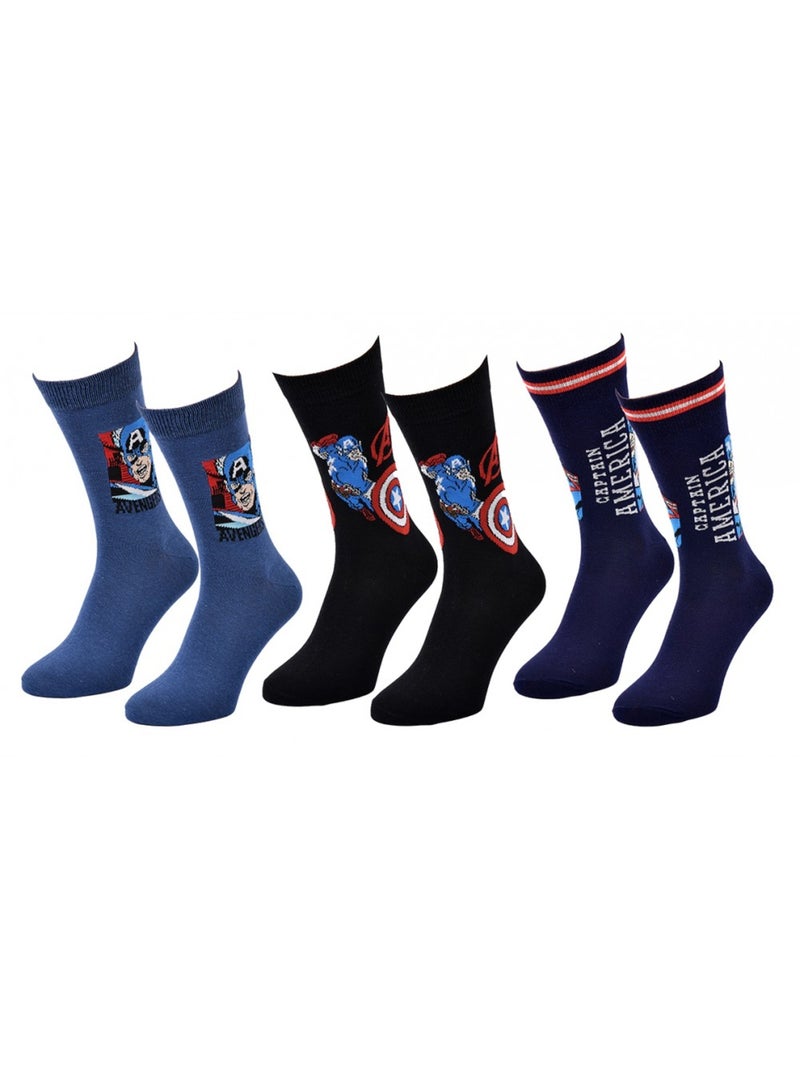 Calzini Pack Regalo Uomo LICENCE - Confezione da 3 Blu Blu marino Nero - Kiabi