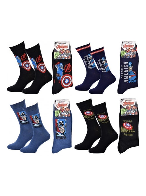 Calzini Pack Regalo Uomo MARVEL AVENGERS - Confezione da 4 - Kiabi