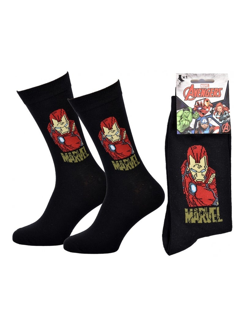 Calzini Pack Regalo Uomo MARVEL AVENGERS Nero/Rosso/Giallo - Kiabi