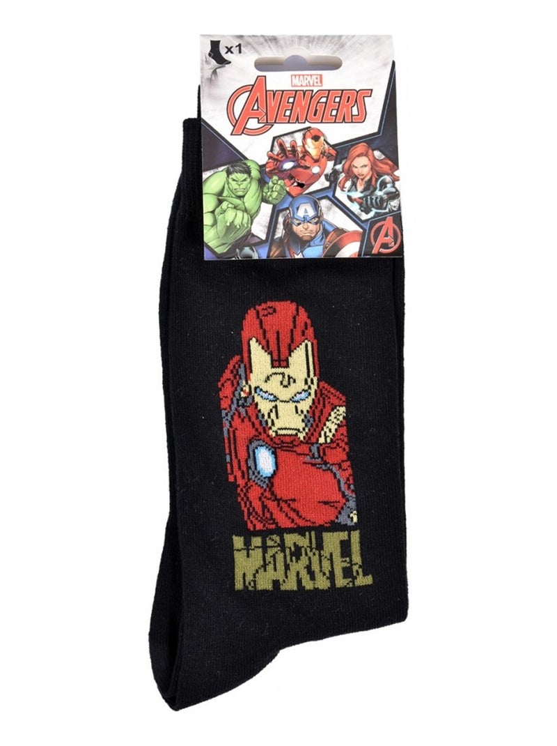 Calzini Pack Regalo Uomo MARVEL AVENGERS Nero/Rosso/Giallo - Kiabi