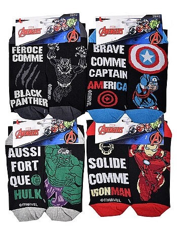 Calzini Pack Uomo AVENGERS - Confezione da 9