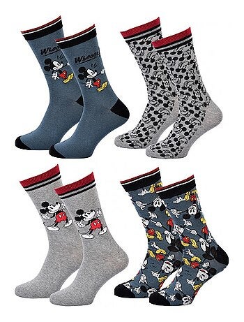 Calzini Pack Uomo DISNEY MICKEY MOUSE - Confezione da 4