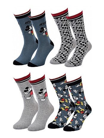 Calzini Pack Uomo DISNEY MICKEY MOUSE - Confezione da 4