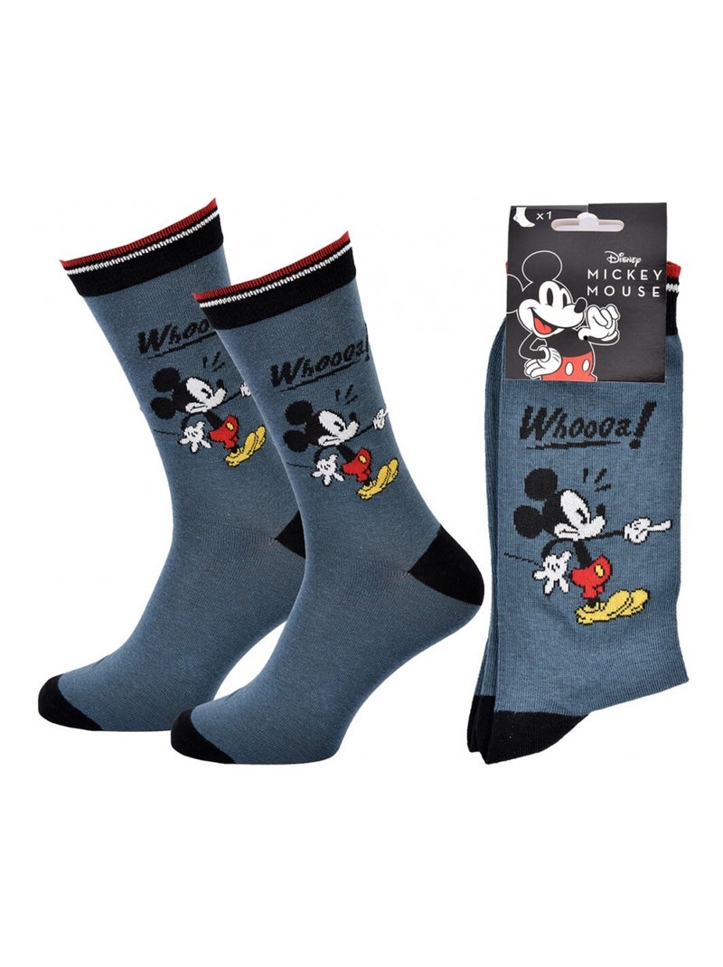 Calzini Pack Uomo DISNEY MICKEY MOUSE Blu Nero Bianco - Kiabi