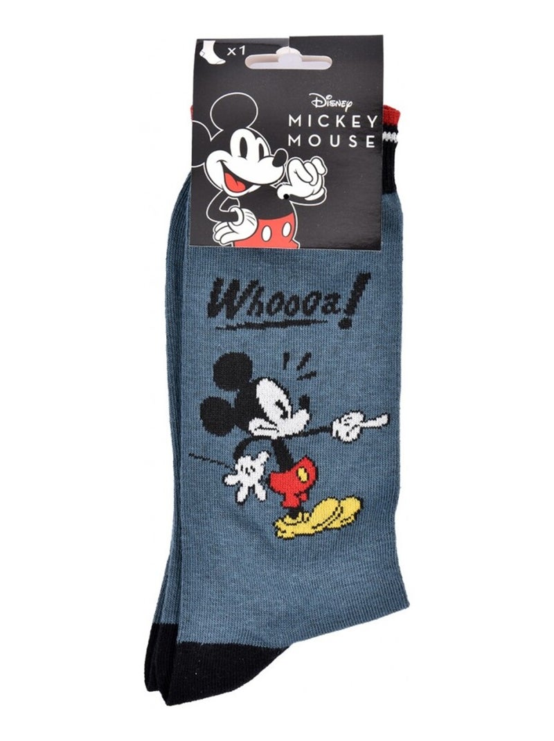 Calzini Pack Uomo DISNEY MICKEY MOUSE Blu Nero Bianco - Kiabi