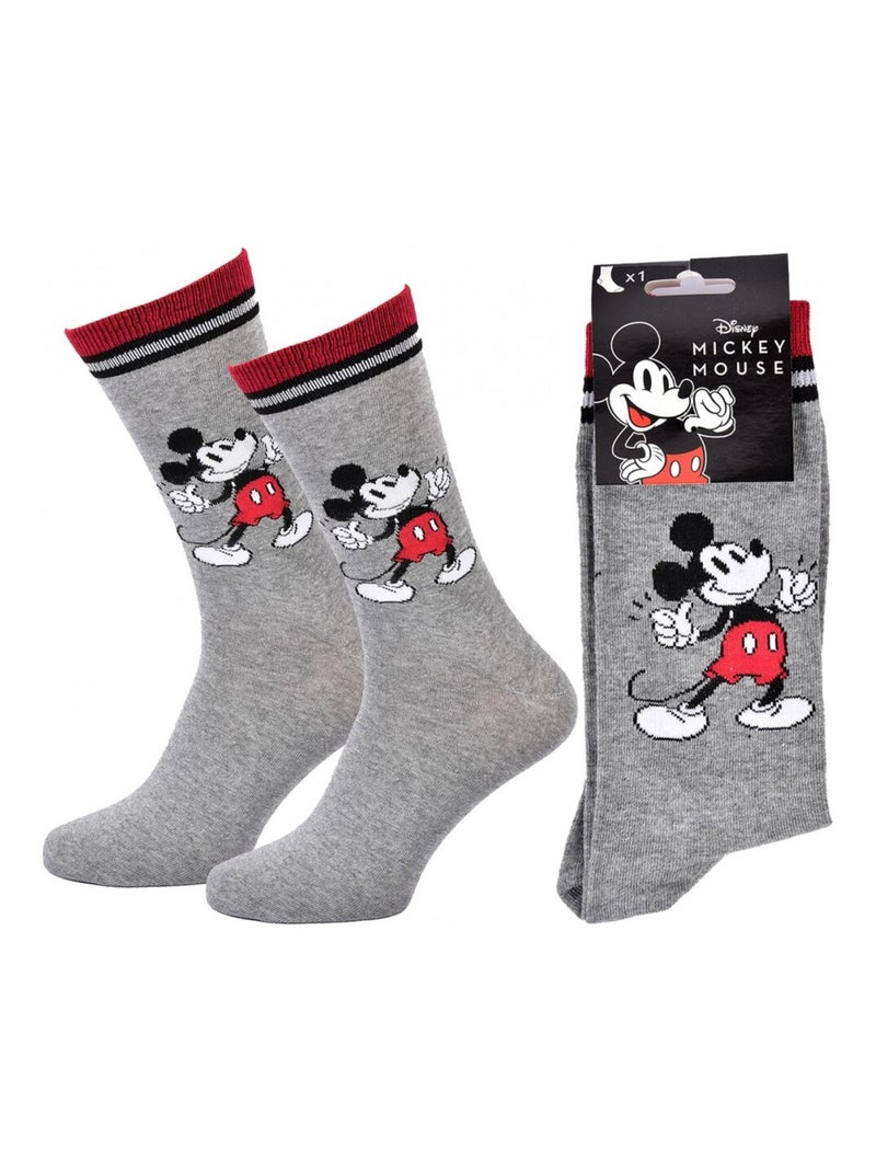 Calzini Pack Uomo DISNEY MICKEY MOUSE Grigio rosso bianco - Kiabi