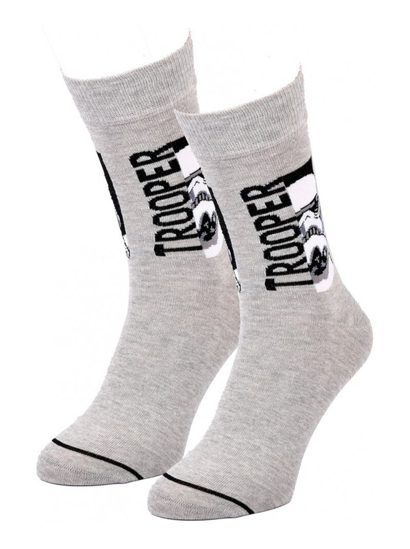 Calzini Pack Uomo DISNEY STAR WARS Grigio nero bianco - Kiabi