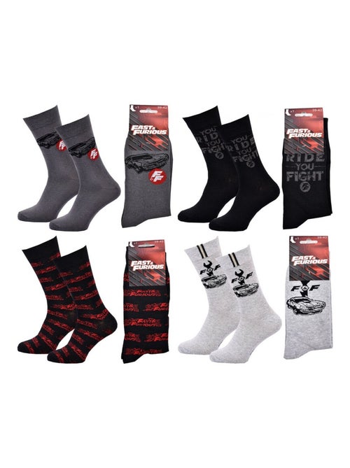 Calzini Pack Uomo FAST AND FURIOUS - Confezione da 4 - Kiabi