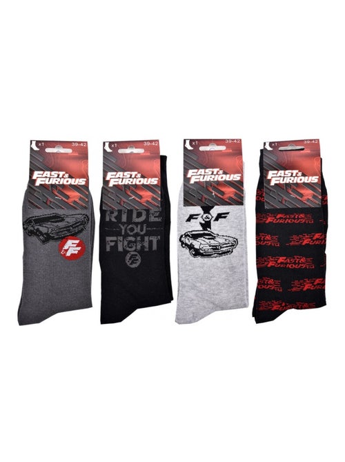 Calzini Pack Uomo FAST AND FURIOUS - Confezione da 4 - Kiabi