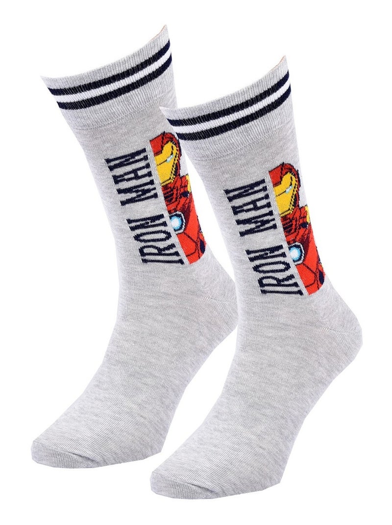 Calzini Pack Uomo MARVEL AVENGERS Grigio rosso - Kiabi