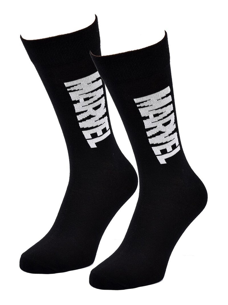 Calzini Pack Uomo MARVEL AVENGERS Nero Bianco - Kiabi