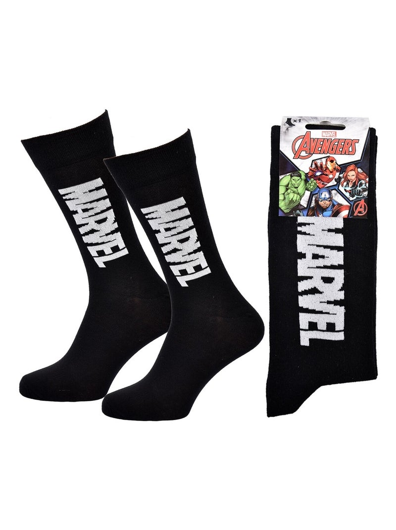 Calzini Pack Uomo MARVEL AVENGERS Nero Bianco - Kiabi