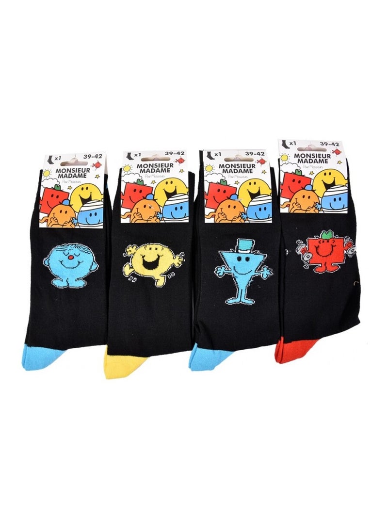 Calzini Pack Uomo MONSIEUR MADAME - Confezione da 8 Nero Multicolore Nero - Kiabi