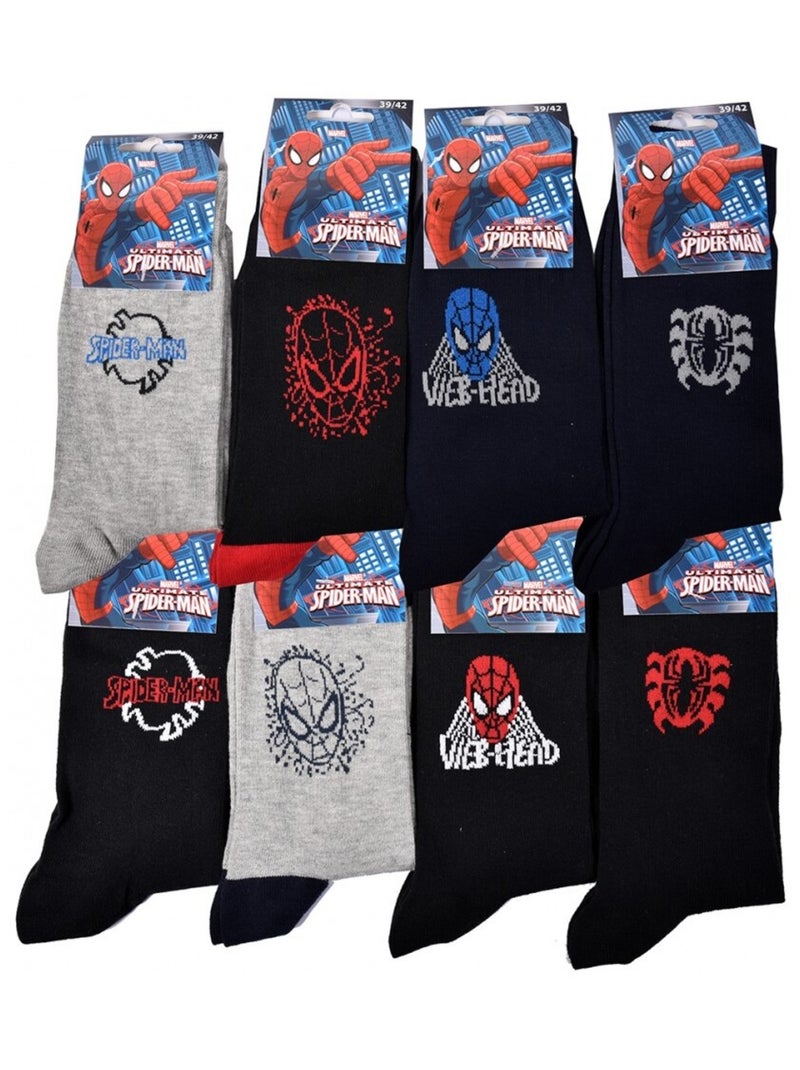 Calzini Pack Uomo SPIDERMAN - Confezione da 9 Blu grigio chiaro Nero - Kiabi