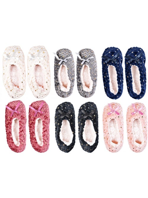 Calzini Pantofole Donna Termici Antiscivolo - Confezione da 3 - Kiabi Calzini Pantofole Donna Termici Antiscivolo - Confezione da 3 - Kiabi