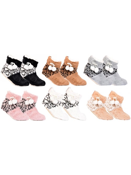 Calzini Pantofole Donna Termici Antiscivolo - Confezione da 3 - Kiabi Calzini Pantofole Donna Termici Antiscivolo - Confezione da 3 - Kiabi