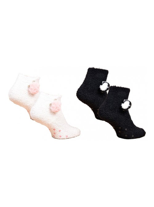 Calzini per Donna Casa Socks Toucher Doux - Confezione da 2 - Kiabi