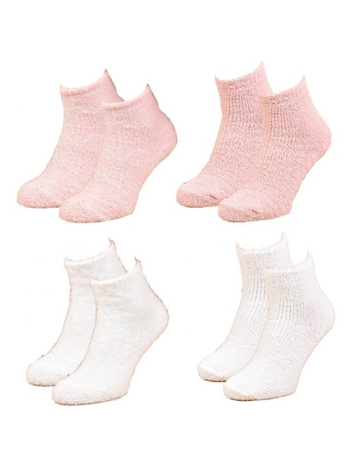 Calzini per Donna Casa Socks Toucher Doux - Confezione da 4 - Kiabi