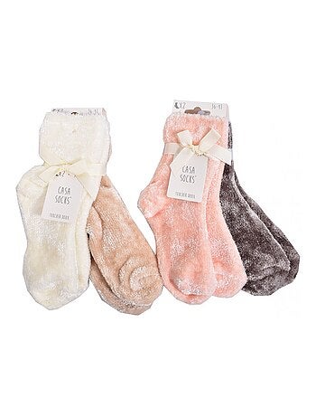 Calzini per Donna Casa Socks Toucher Doux - Confezione da 4