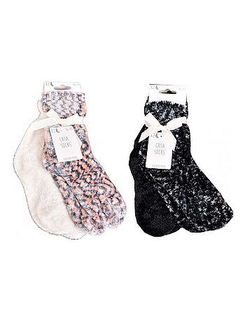Calzini per Donna Casa Socks Toucher Doux - Confezione da 4