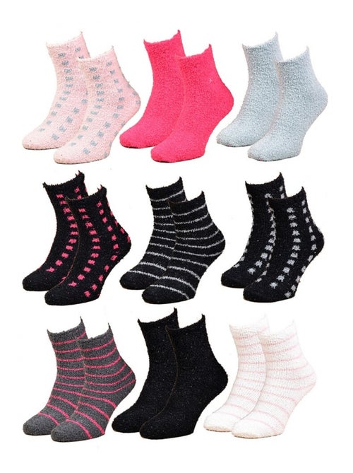 Calzini per Donna Casa Socks Toucher Doux - Confezione da 9 - Kiabi