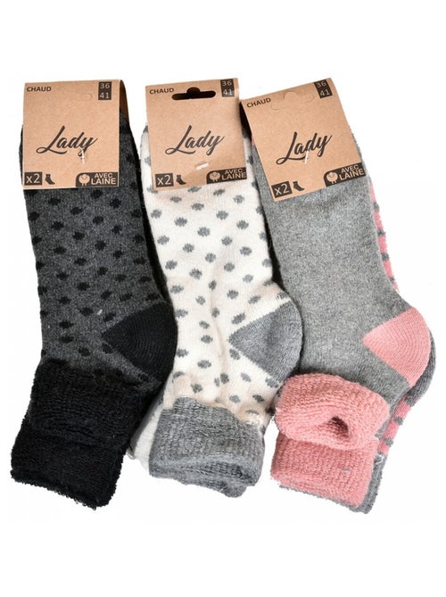 Calzini per Donna Mezza Stagione Calore e Comfort - Confezione da 6 - Kiabi