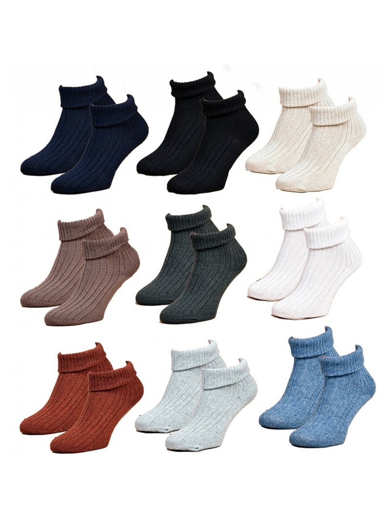 Calzini per Donna Mezza Stagione Calore e Comfort - Confezione da 9 Multicolore - Kiabi