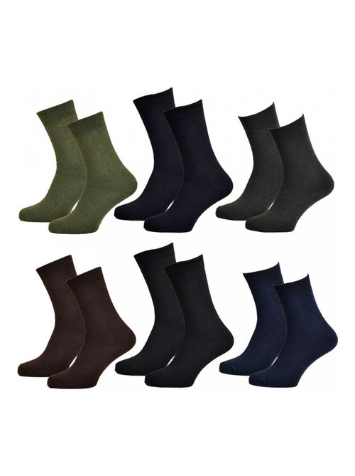 Calzini per Uomo Mi Stagione Calore e Comfort - Confezione da 6 - Kiabi