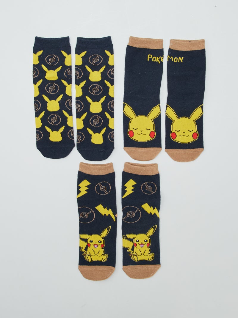 Calzini Pokemon - Set di 3 BLU - Kiabi
