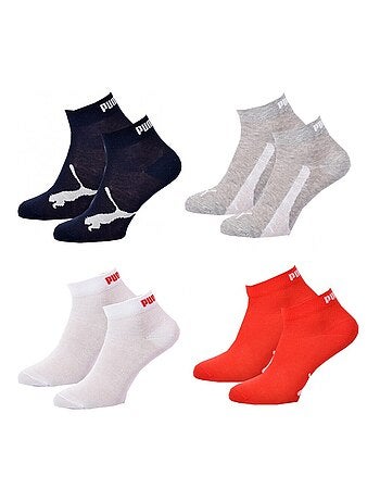 Calzini PUMA Fantasmini Quarter JUNIOR - Confezione da 4