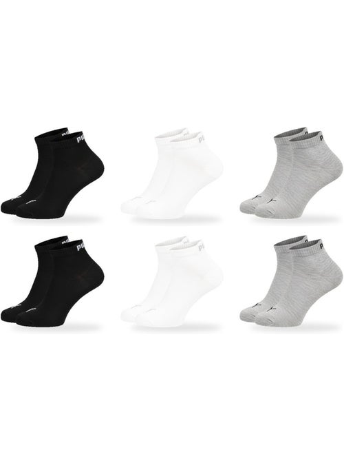 Calzini puma mixte quarter confezione 6 paia - cotone morbido - Kiabi Calzini puma mixte quarter confezione 6 paia - cotone morbido - Kiabi