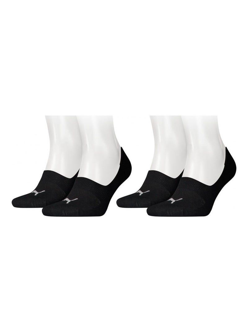 Calzini PUMA Socquettes FOOTIES - Confezione da 4 Nero Bianco - Kiabi