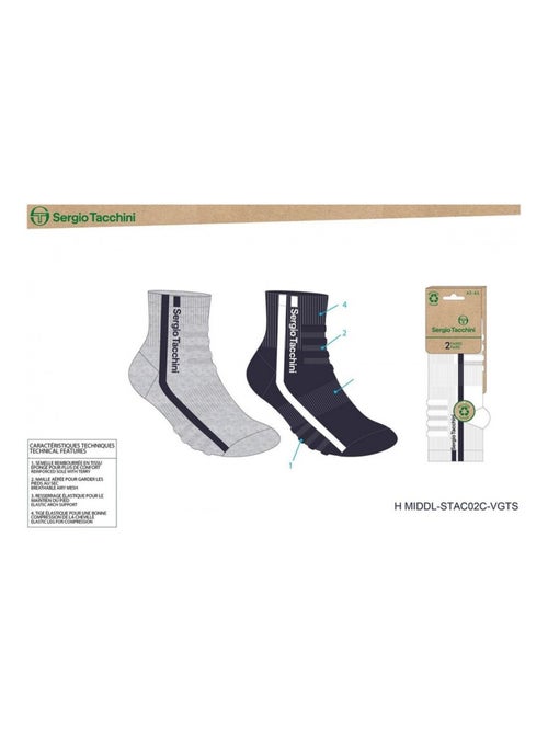 Calzini QUARTER SERGIO TACCHINI Confezione da 4 Paia - Kiabi