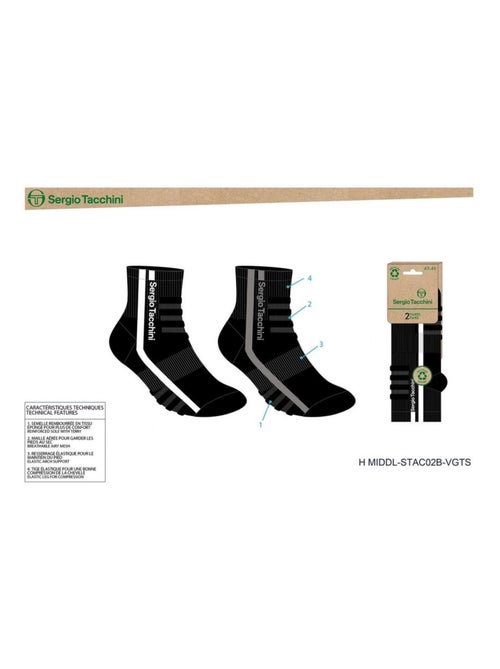 Calzini QUARTER SERGIO TACCHINI Confezione da 4 Paia - Kiabi