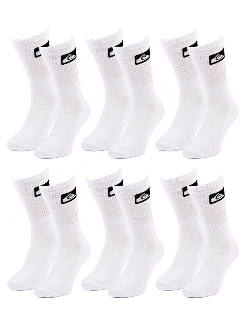 Calzini QUIKSILVER CUSHIONED CREW - Confezione da 6 Bianco - Kiabi