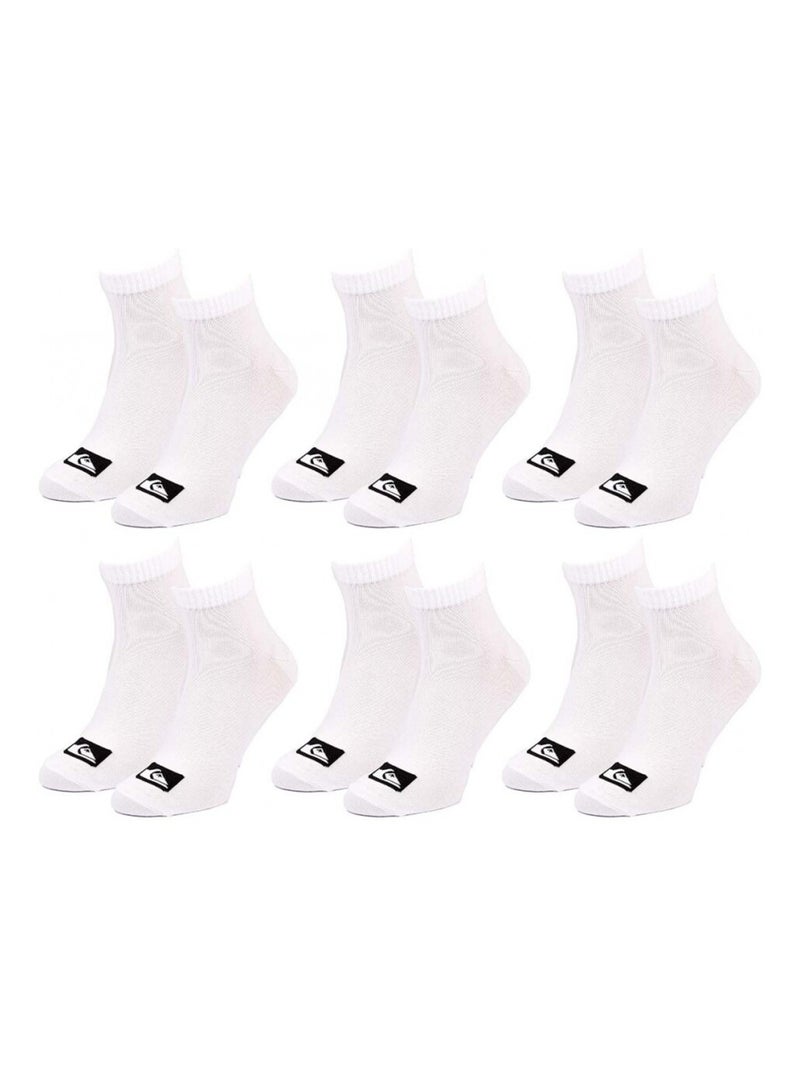 Calzini QUIKSILVER QUARTER - Confezione da 6 Bianco - Kiabi