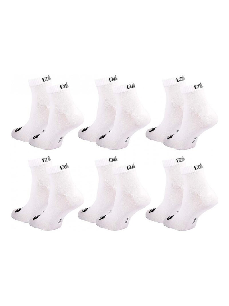 Calzini QUIKSILVER QUARTER - Confezione da 6 Bianco - Kiabi