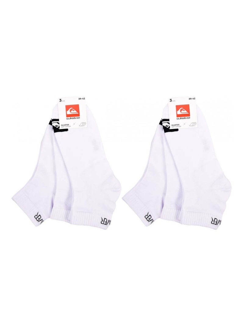 Calzini QUIKSILVER QUARTER - Confezione da 6 Bianco - Kiabi