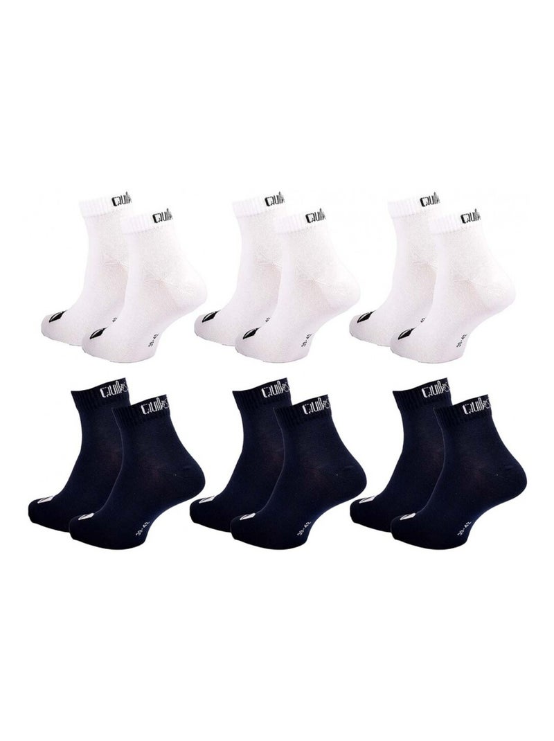 Calzini QUIKSILVER QUARTER - Confezione da 6 Bianco Nero - Kiabi