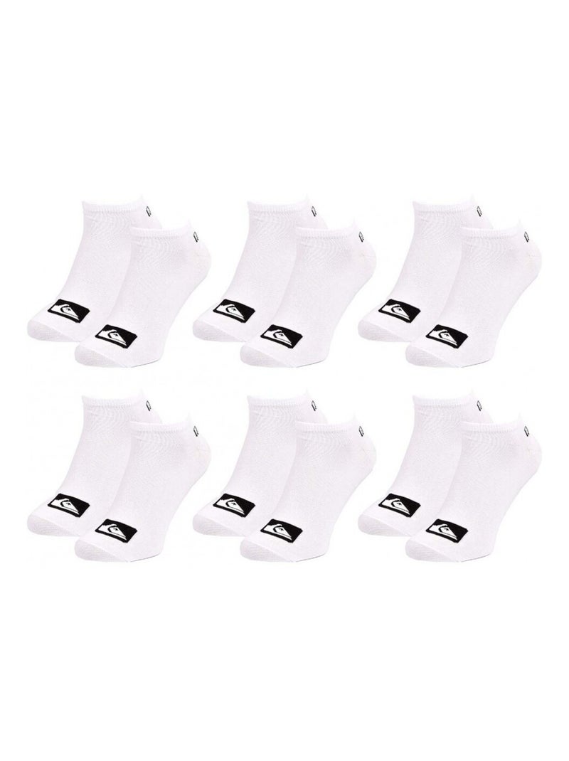 Calzini QUIKSILVER SNEAKER - Confezione da 6 Bianco - Kiabi