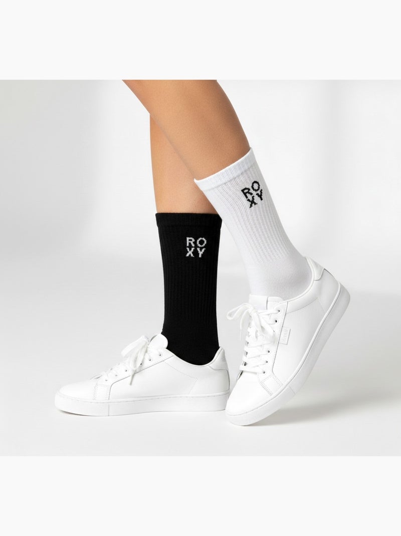 Calzini ROXY Donna Crew – Pack 6 Paia Nero Bianco - Kiabi