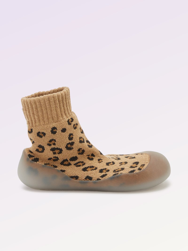 Calzini-scarpe per motricità 3 'Primi passi' - Kitchoun Beige - Kiabi