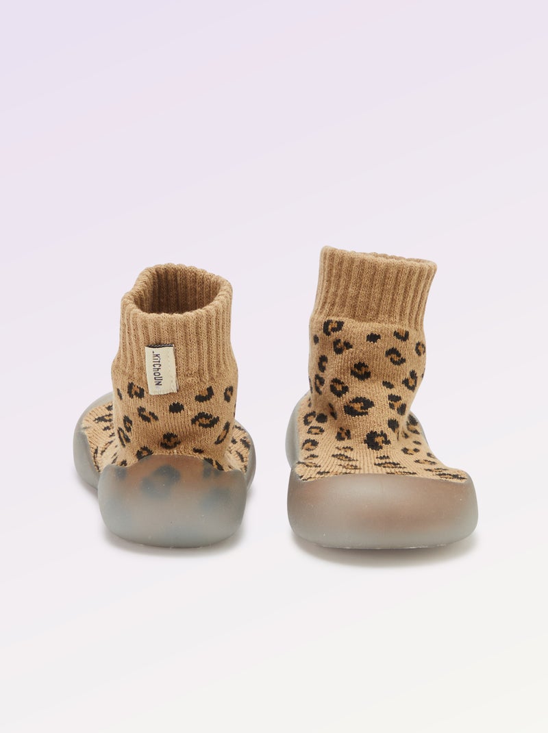 Calzini-scarpe per motricità 3 'Primi passi' - Kitchoun Beige - Kiabi