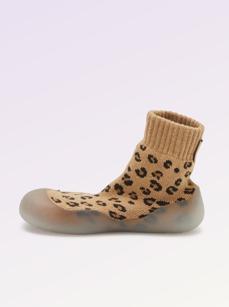 Calzini-scarpe per motricità 3 'Primi passi' - Kitchoun Beige - Kiabi