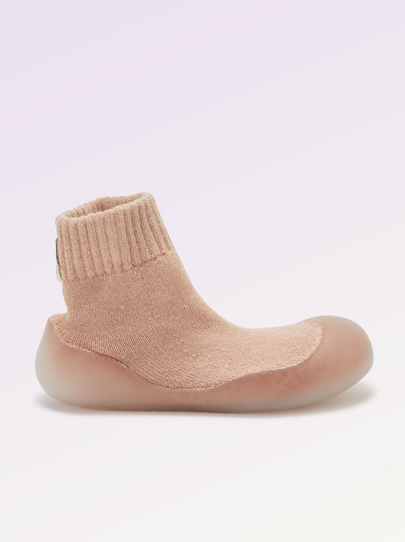 Calzini-scarpe per motricità 3 'Primi passi' - Kitchoun Rosa - Kiabi